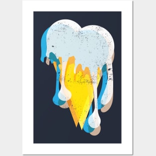 Melting Ice Cream Cone Posters and Art